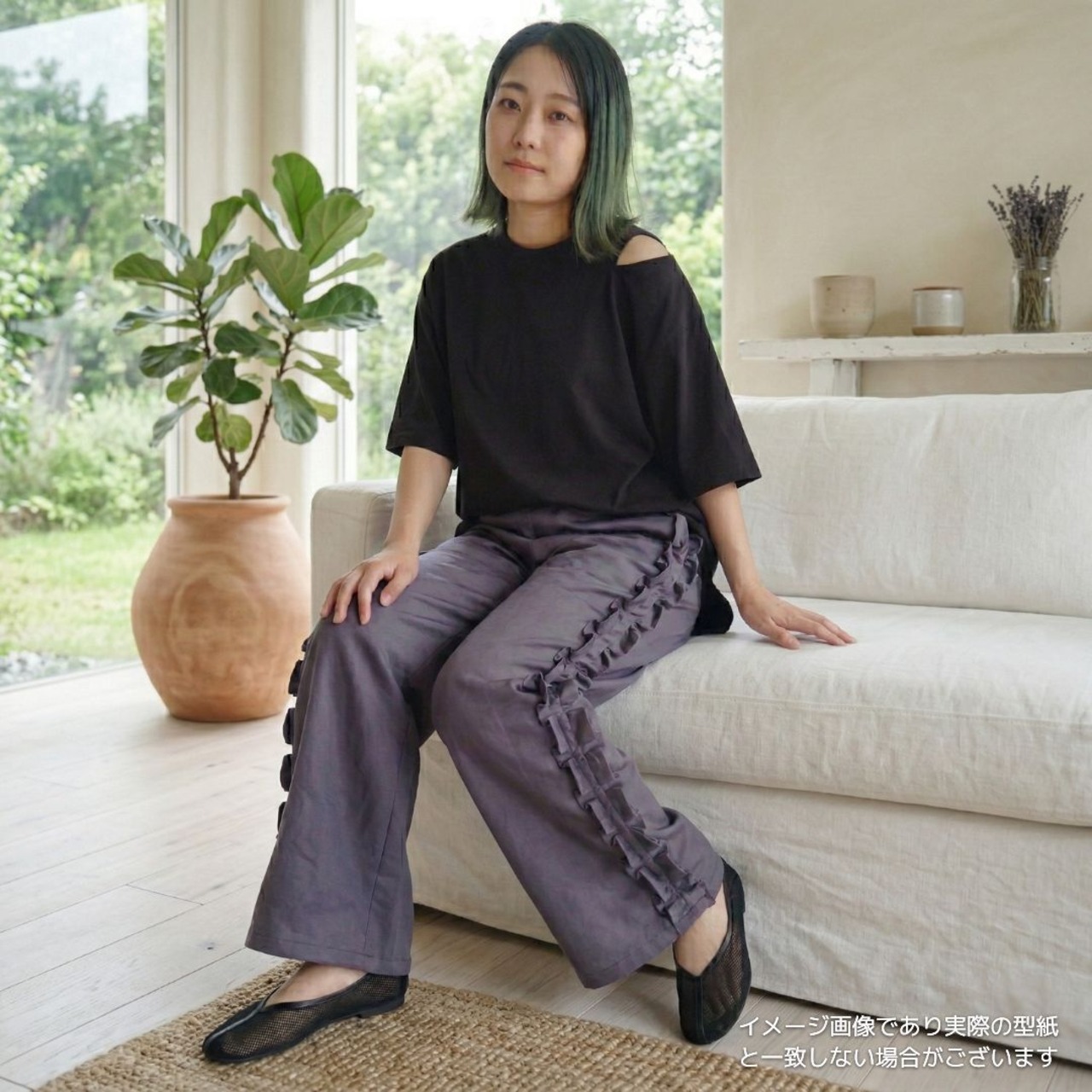 型紙 フリルパンツ ML-044-MD cent fleurs