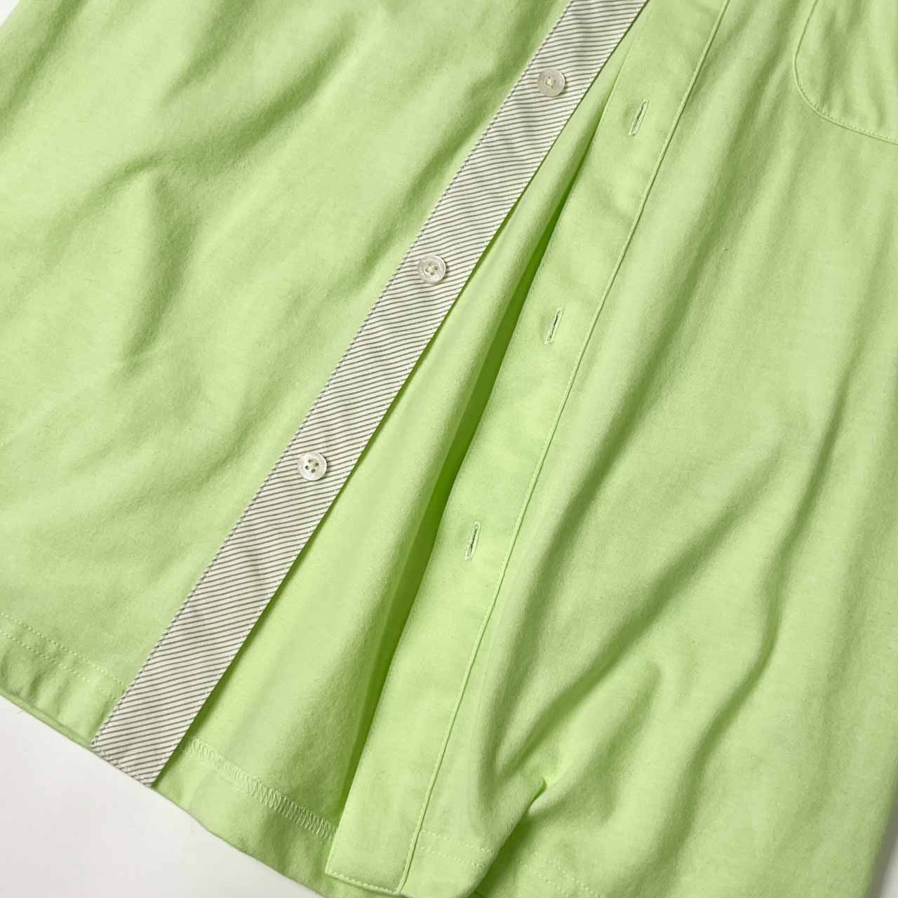 TaylorMade テーラーメイド BD ボタンダウン 半袖 ポロシャツ M/ライトグリーン メンズ ゴルフ