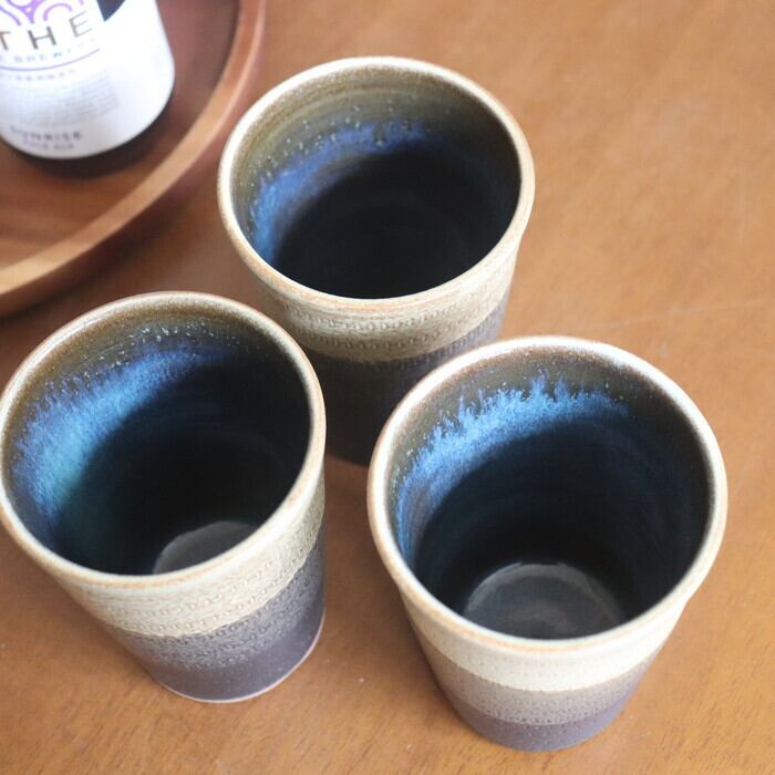 小石原焼 森喜窯 フリーカップ ビアカップ Koishiwara-yaki Free cup