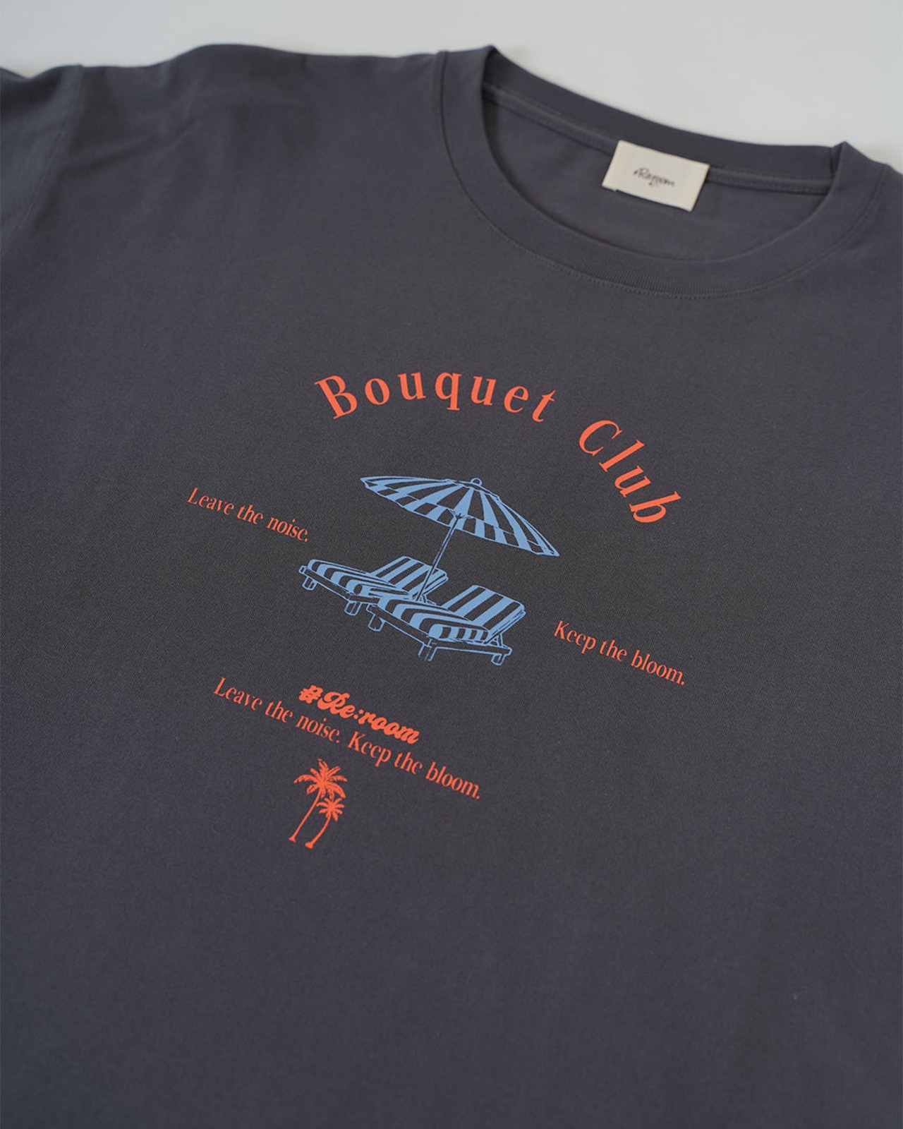 【#Re:room】BOUQUET CLUB COLOR PRINT T-SHIRT［REC918］