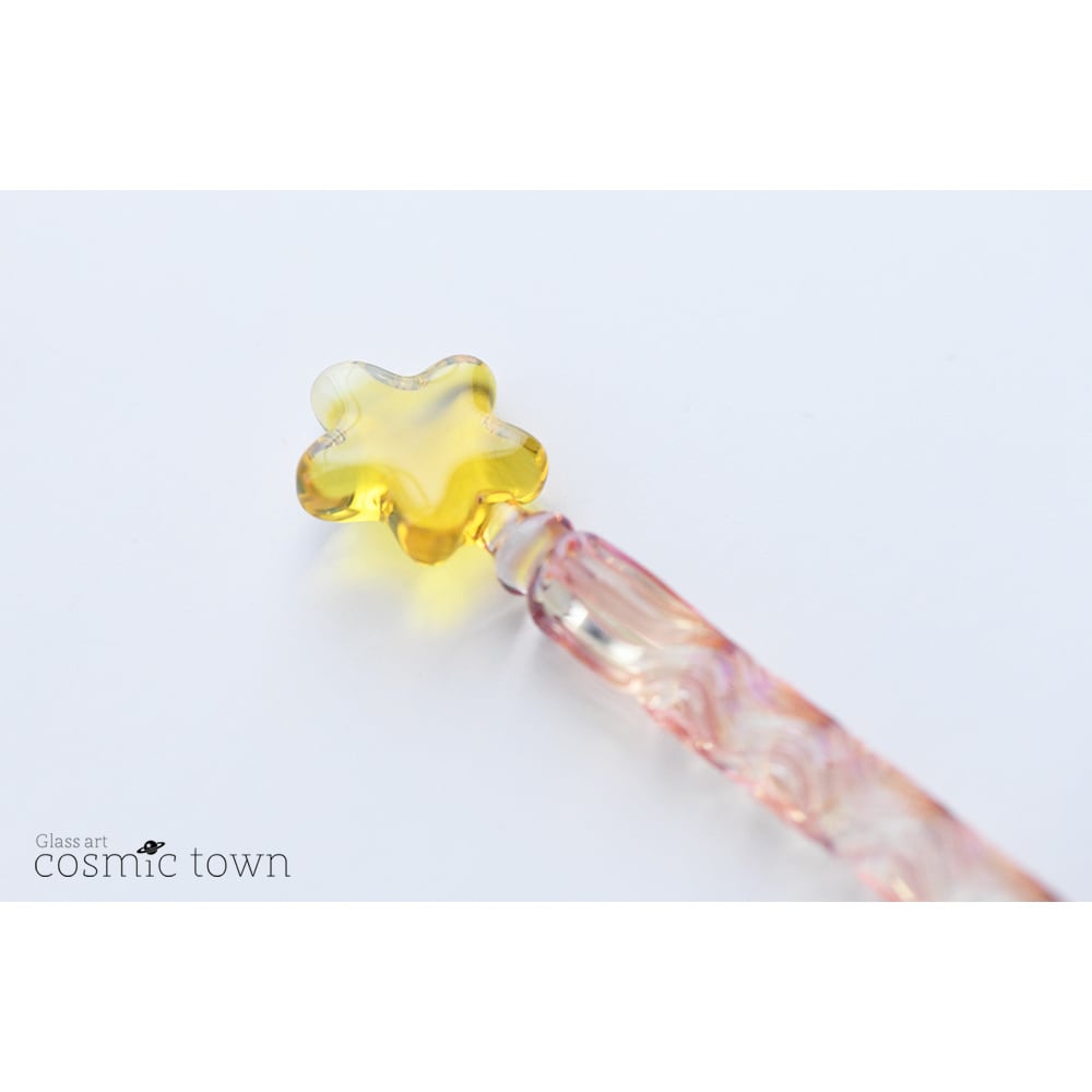 星のガラスペン / ボロシリケイト【オパール入り】【cosmic town