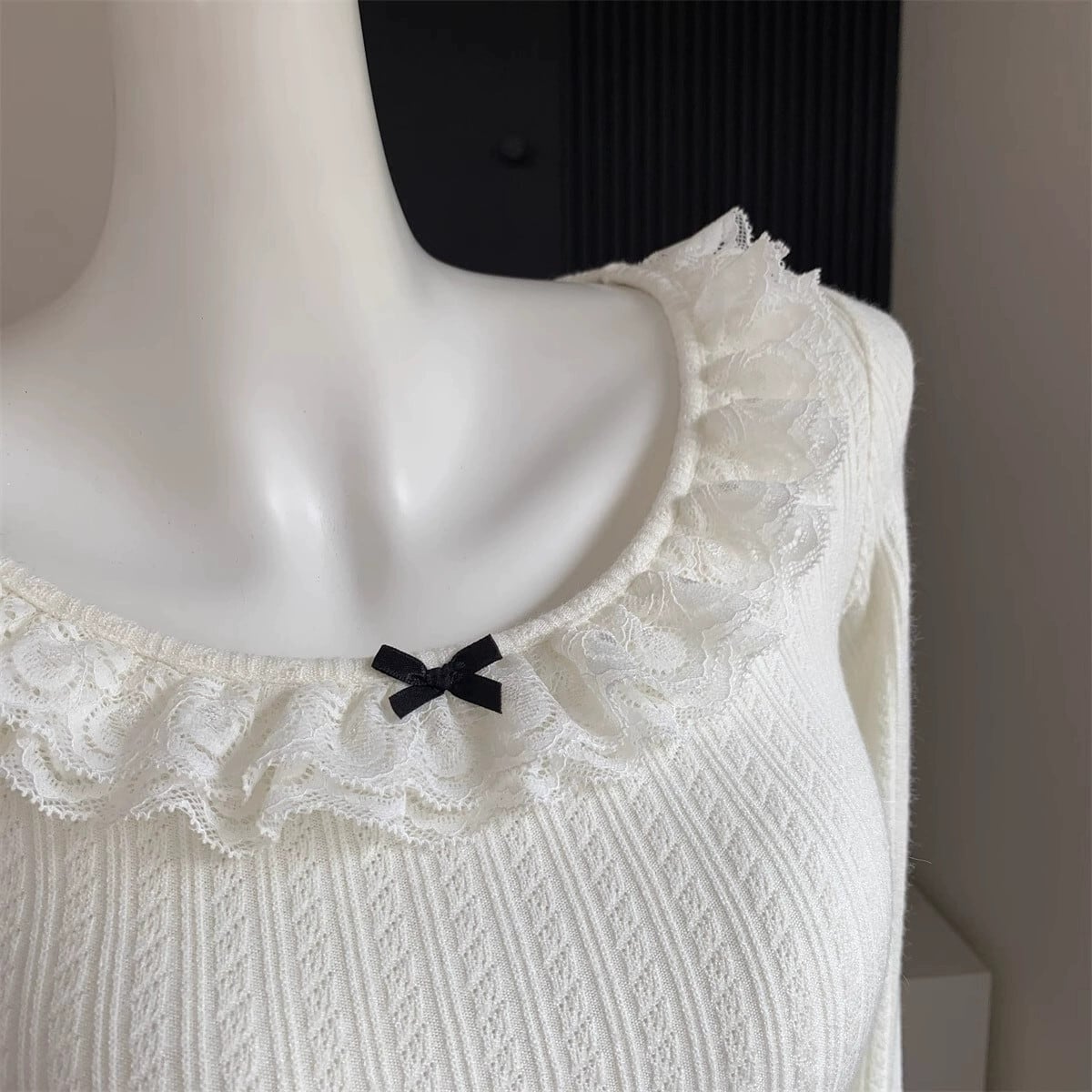 ✨美品✨N°21 伊製 シルク混 フローラルレース 長袖シャツブラウス 42 KOEISTORE ブラウス レディース 秋 冬 秋冬 白 シャツ 長袖