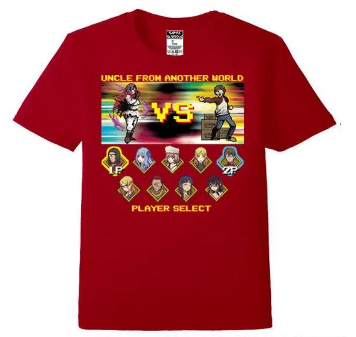 異世界おじさん Fighting Game Tシャツ -RED- / GAMES GLORIOUS