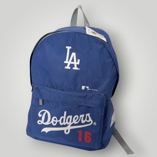 【Dead Stock】90s MLB ロサンゼルス・ドジャース 野茂英雄 NOMO バックパック リュック 青/BLUE ロゴ プリント デッドストック 新品