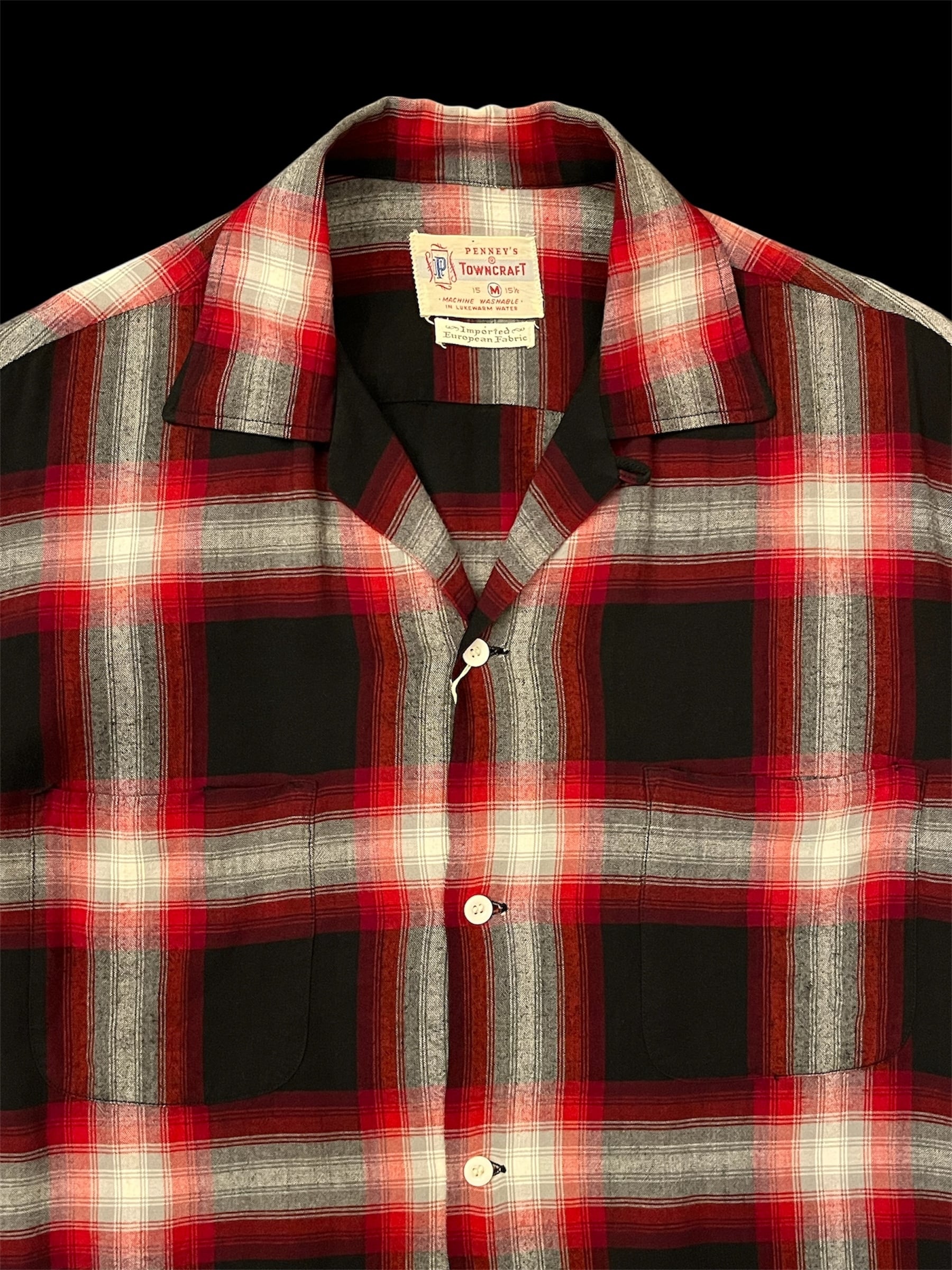 PENNEY'S TOWNCRAFT Shadow Plaid Rayon Shirt Ombre Shirt Mint 50