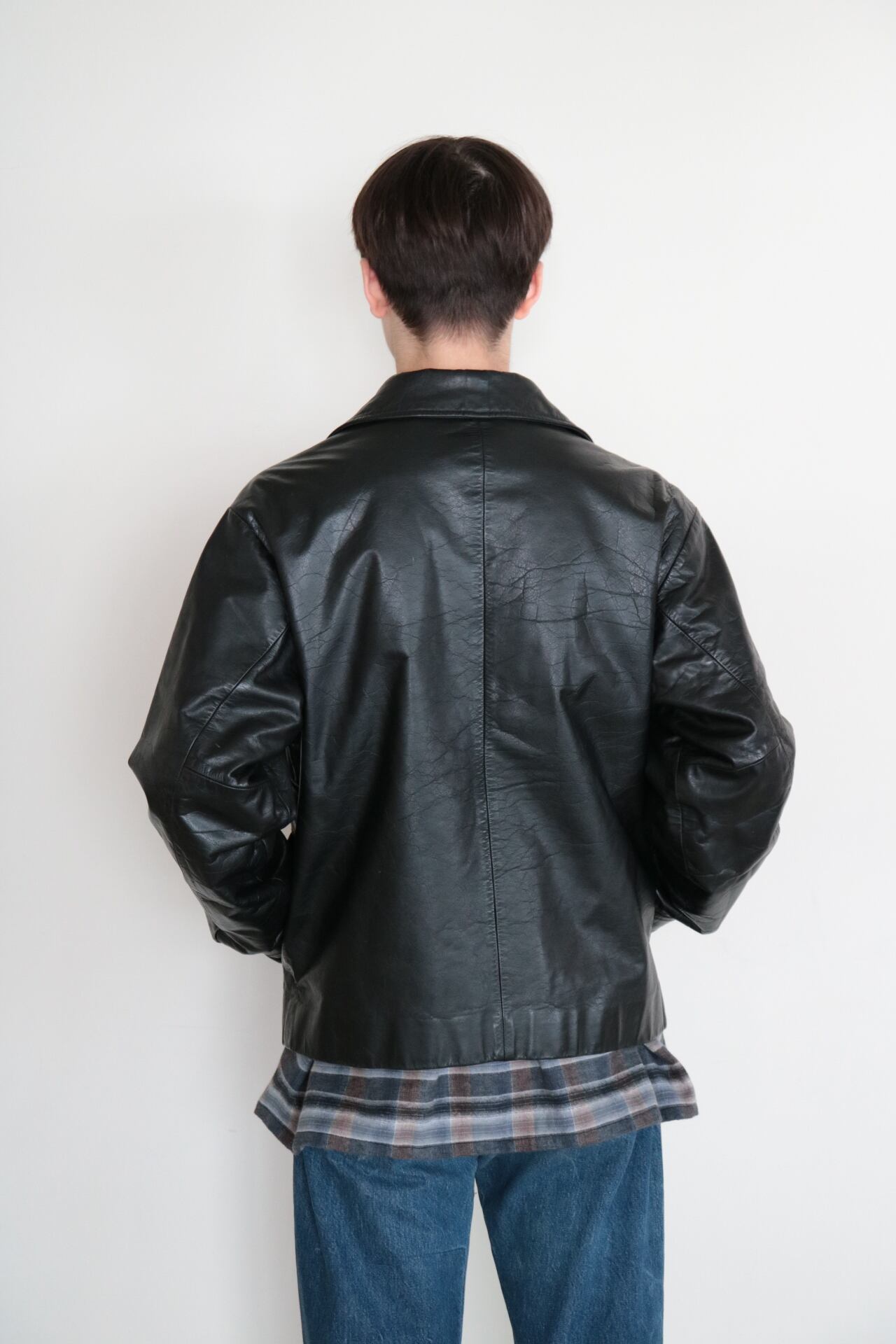 VINTAGE Old Gap 90s Leather coat