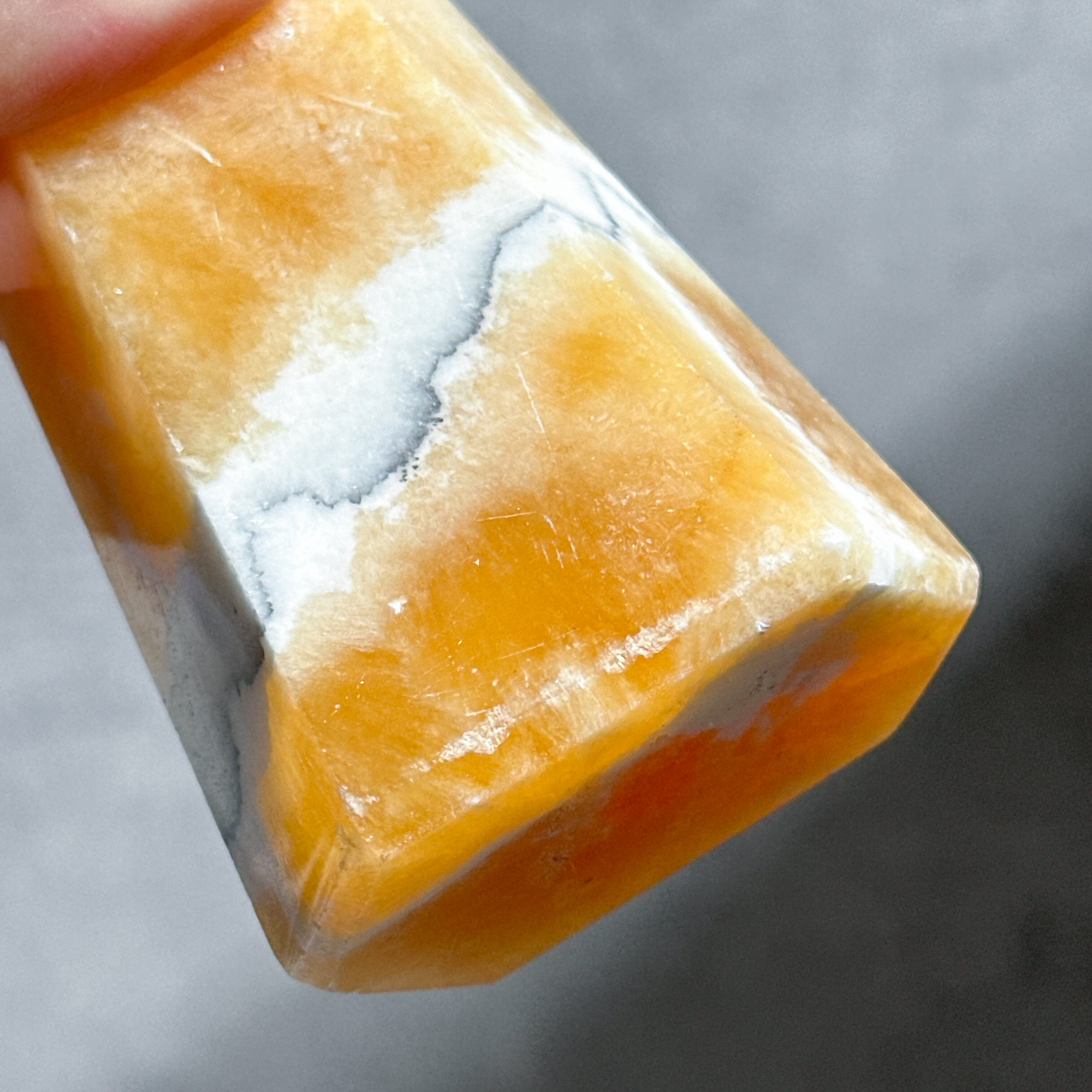 オレンジカルサイト タワー型52◇ Orange Calcite ◇天然石・鉱物