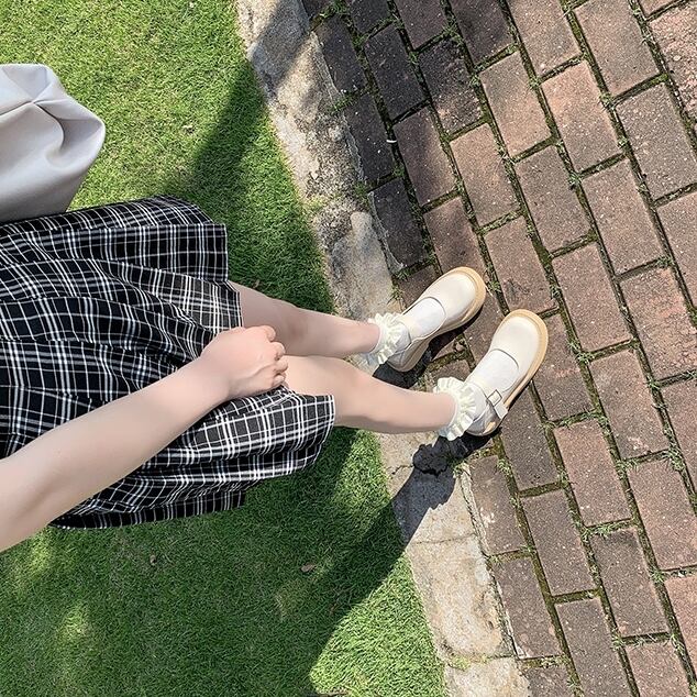 送料無料】メリージェーン ストラップシューズ 厚底 靴 シューズ