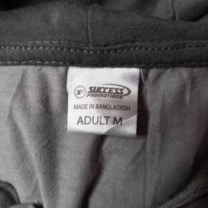 SUCCESS PROMOTIONS　ライト　半袖パーカー　リンガーT　グレーM