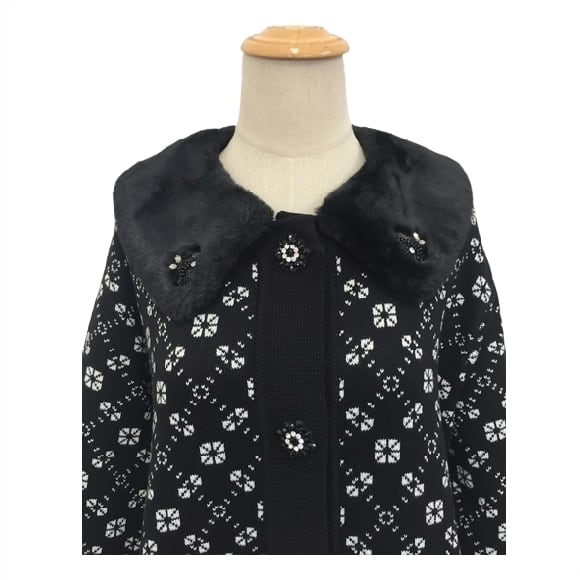 スーパービューティー ニットジャケット オーラボー Super Beauty 衿