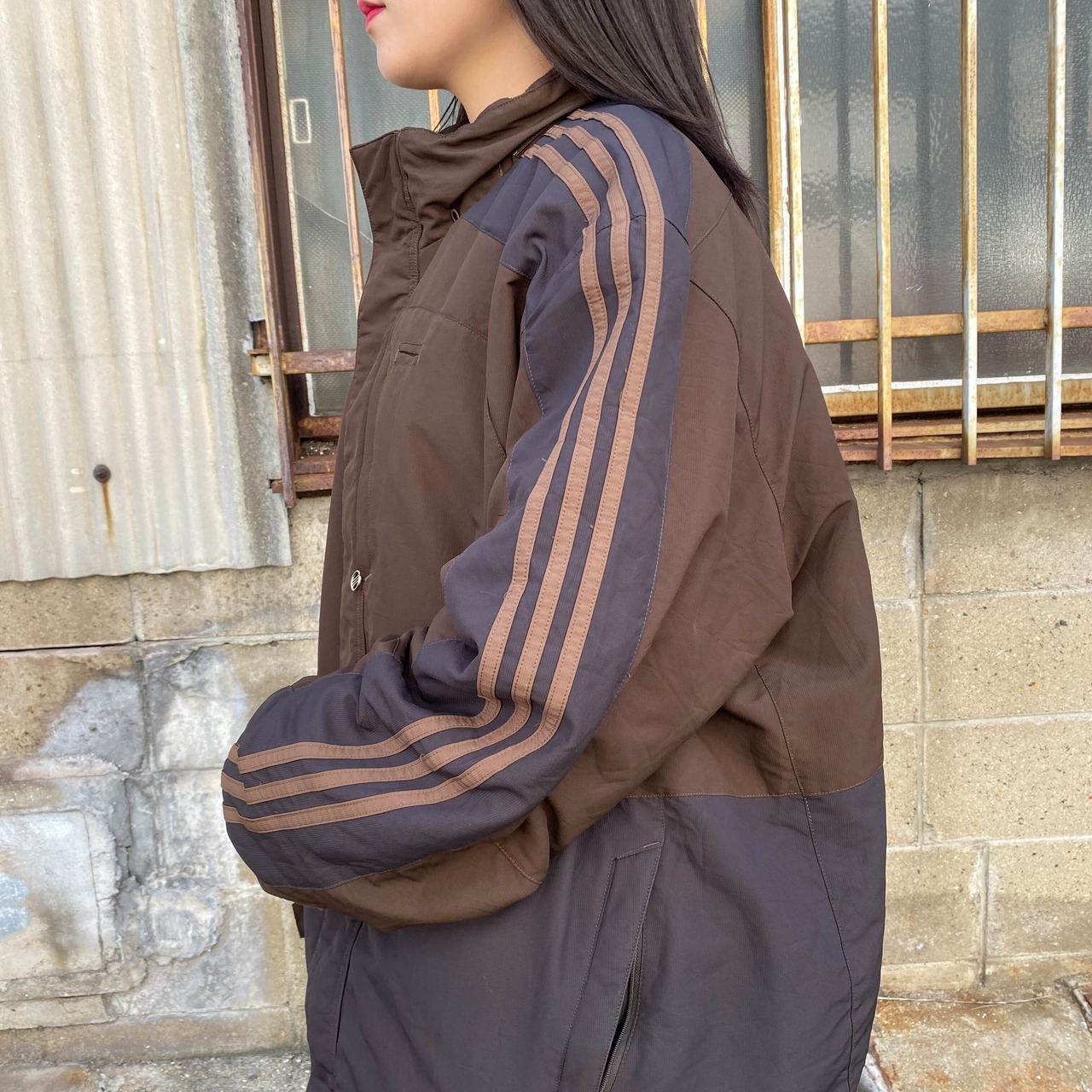 ビッグサイズ 00年代 adidas アディダス 中綿ジャケット メンズ4XL 