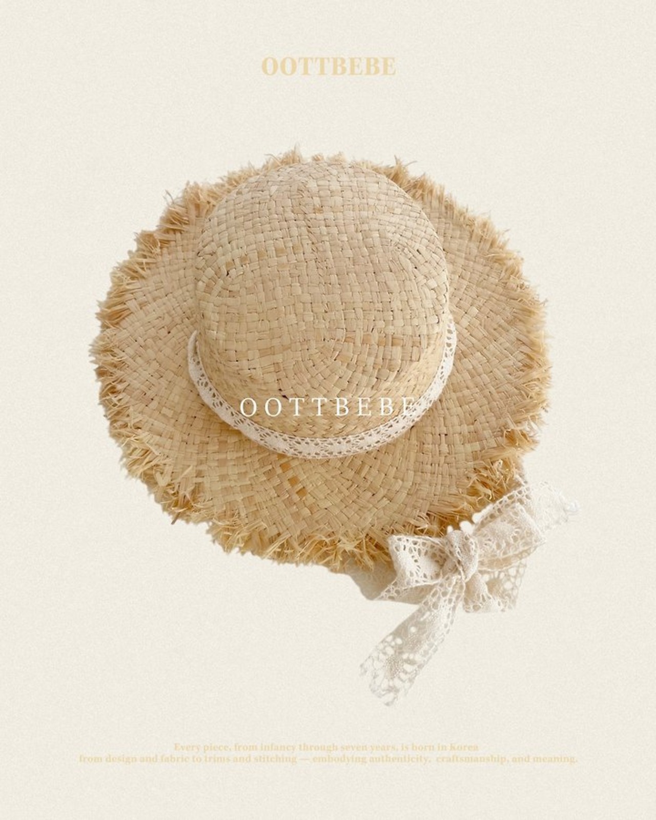 [oottbebe] Lace hat / [오뜨베베] 레이스햇