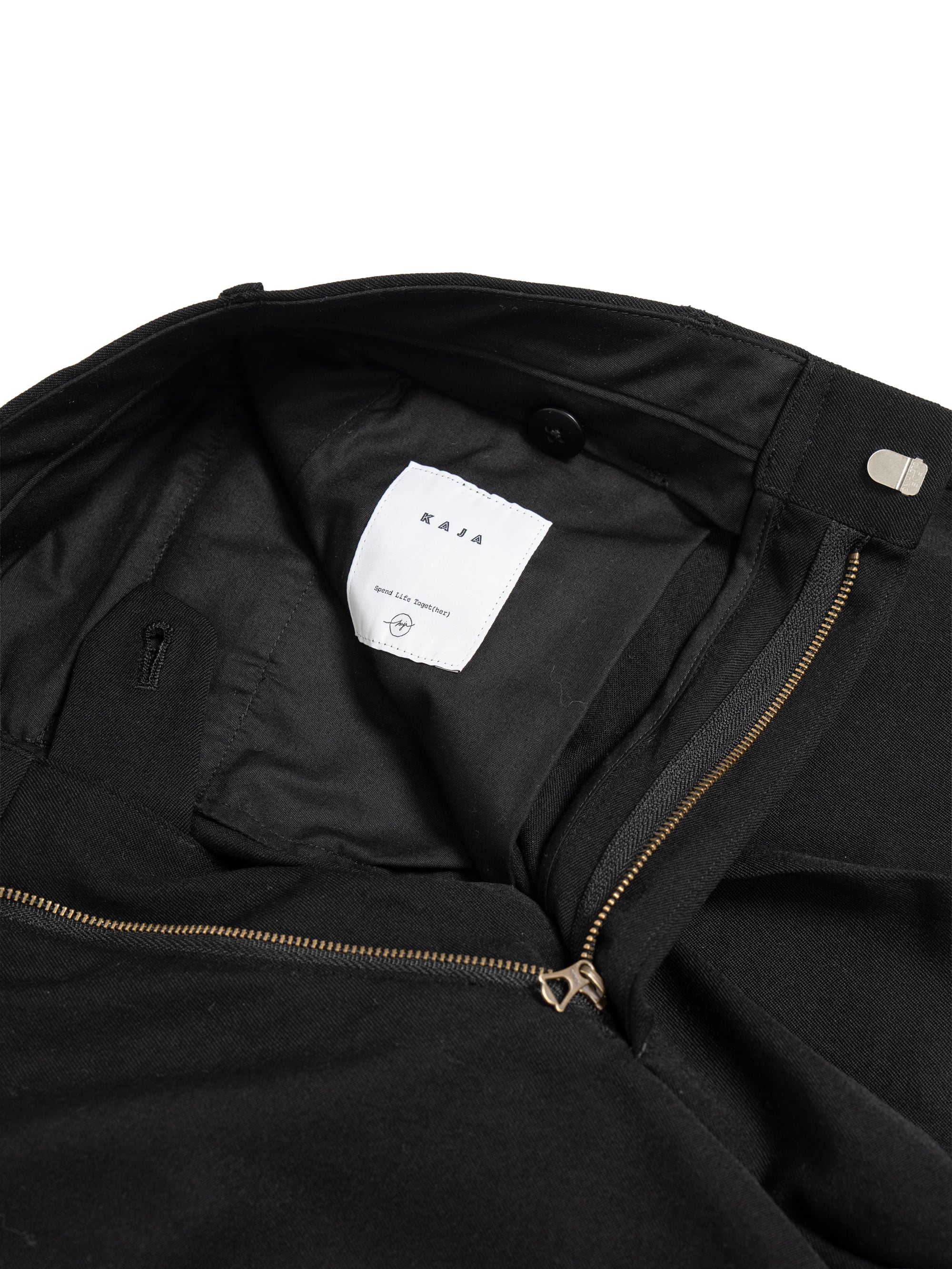 KAJA TWO TUCKS WIDE TROUSERS | KAJA