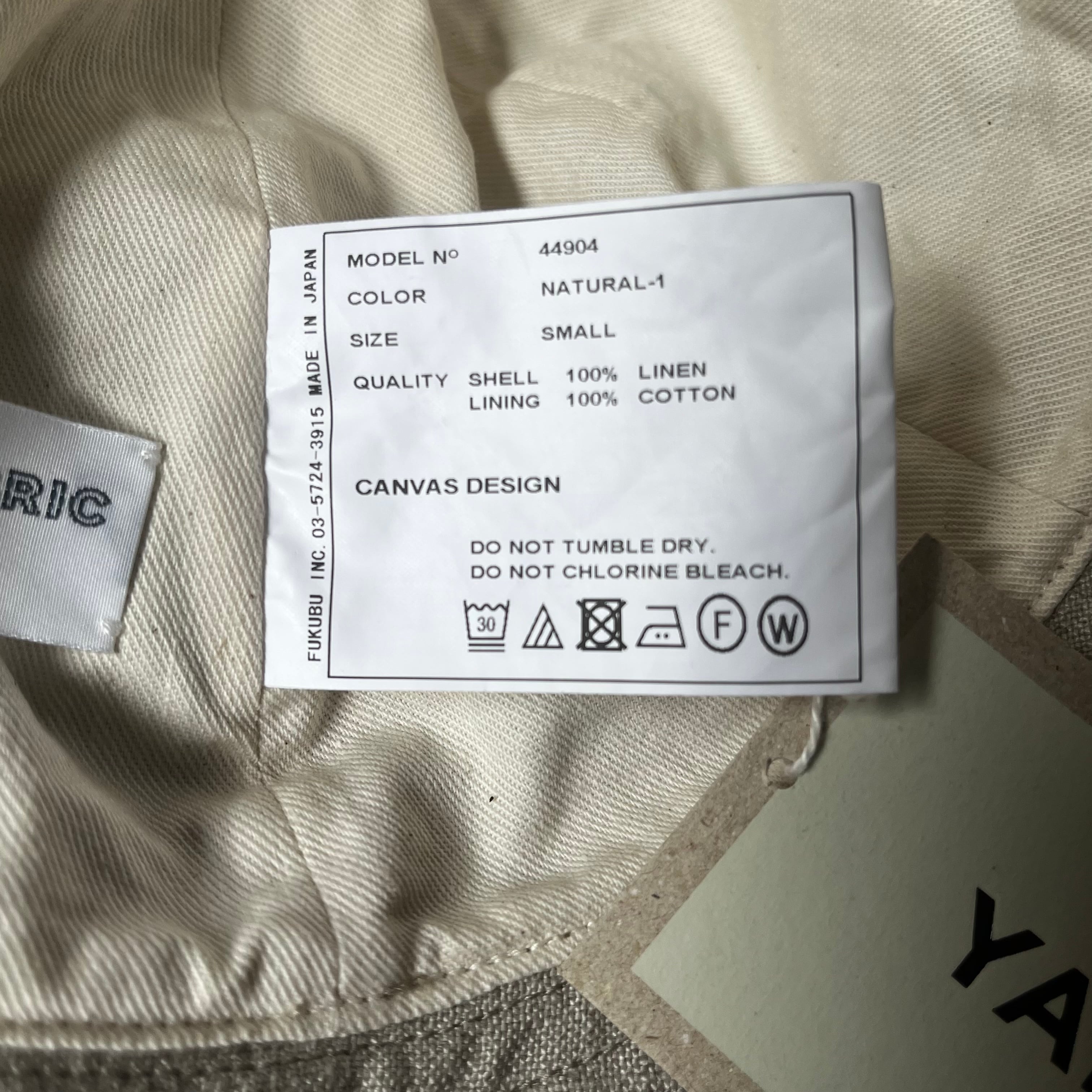YAECA/ヤエカ ハット LOW LINEN #44904 NATURAL-1 | Routes*Roots