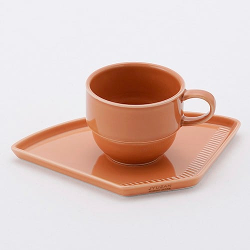 カフェプレート・オレンジ | 重山陶器