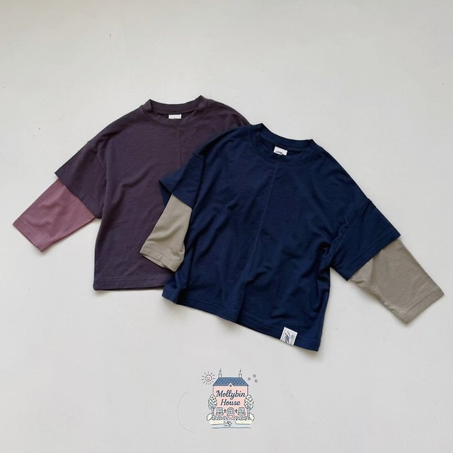 【取寄】mollybin｜sleeker tee｜スリーカーTシャツ｜XS-JS｜kids&jr｜26 autumn