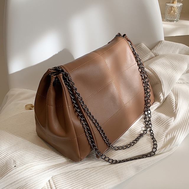 スタイルレディースチェーン レッド クロスボディ スクウェア 手作りハンドバック16391668637