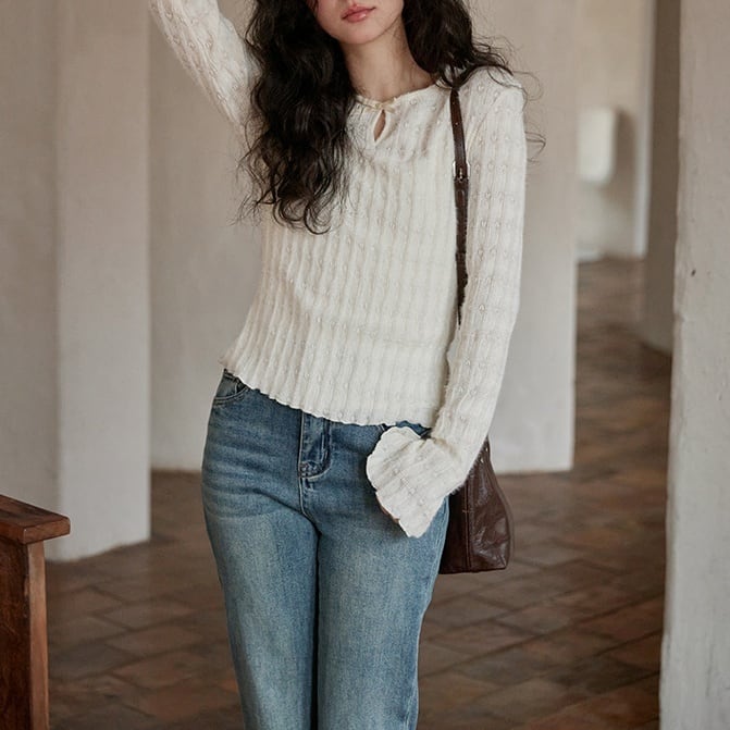 french casual design long sleeve shirt