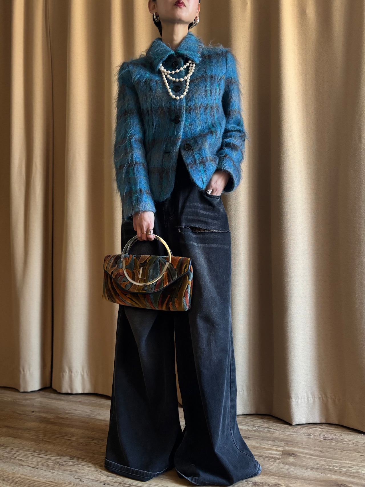 MADE IN JAPAN mohair wool jacket-5147-1