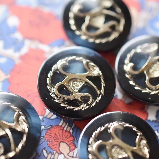 アートシルバー×ネイビーマーブル 23㎜