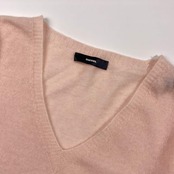 カシミヤ混 DIESEL ディーゼル Vネック ニット セーター XS/うすピンク レディース 薄手