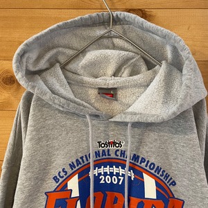 【NIKE】メキシコ製 カレッジ フロリダ大学 Florida Gators football ゲーターズ フットボール ロゴ パーカー スウェット フーディー ナイキ L US古着