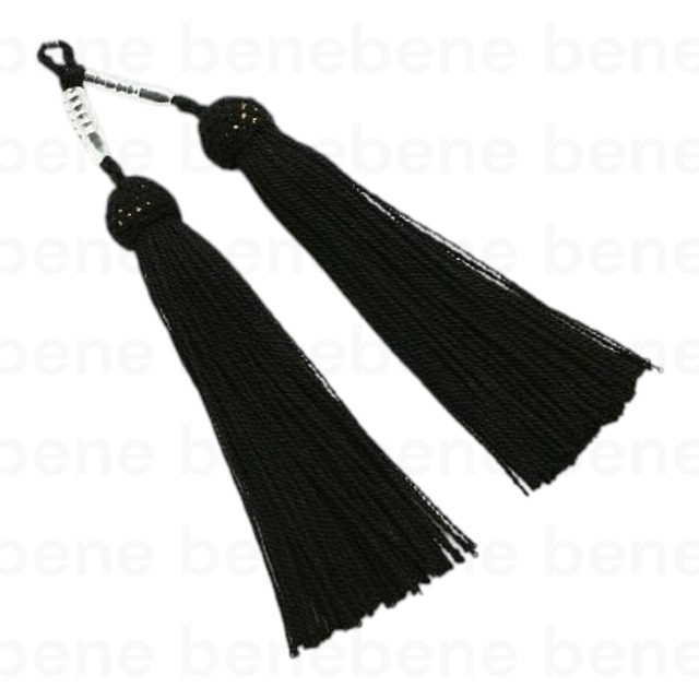 念珠房 正絹 軸付き(三分ｾｯﾄ別売り) 黒