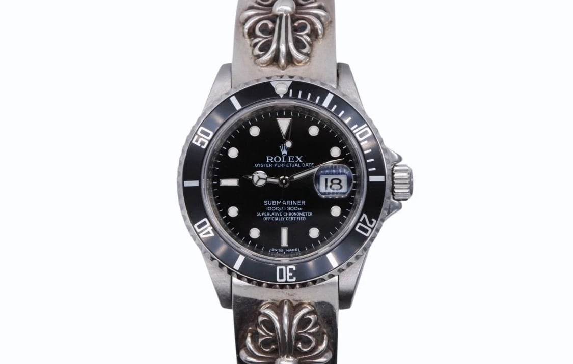 CHROME HEARTS クロムハーツROLEX ロレックス フローラルクロス ファンシーリンク ウォッチバンド サブマリーナ 腕時計