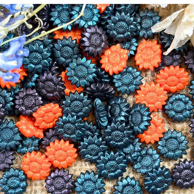 【サンフラワー型】【3種ミックス】キャンディサンフラワービビッド【約100粒】＃SWBS-C2