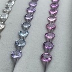 【2ピースペア】非加熱ファンシーカラーサファイア 約5mm, マダガスカル産