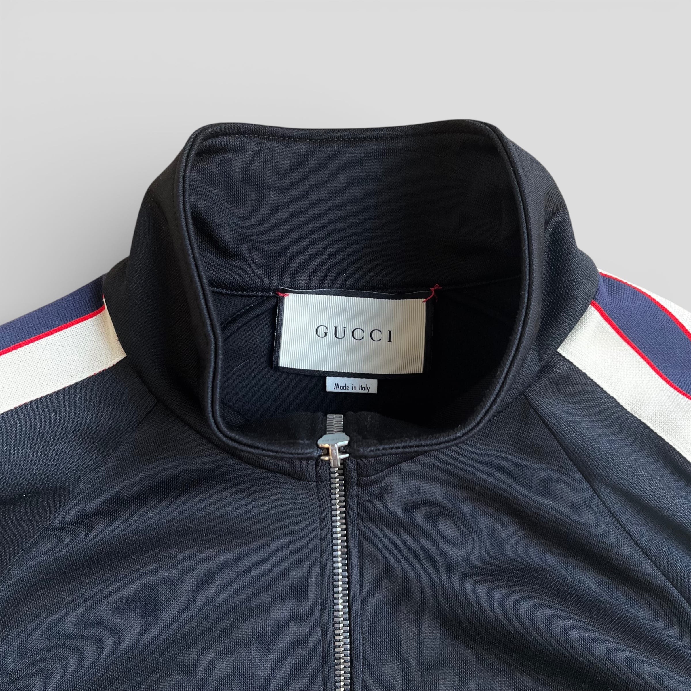 GUCCI グッチ テクニカル ジャージ トラック 474634 GUCCI グッチ テクニカルジャージー トラックジャケット ブラック L