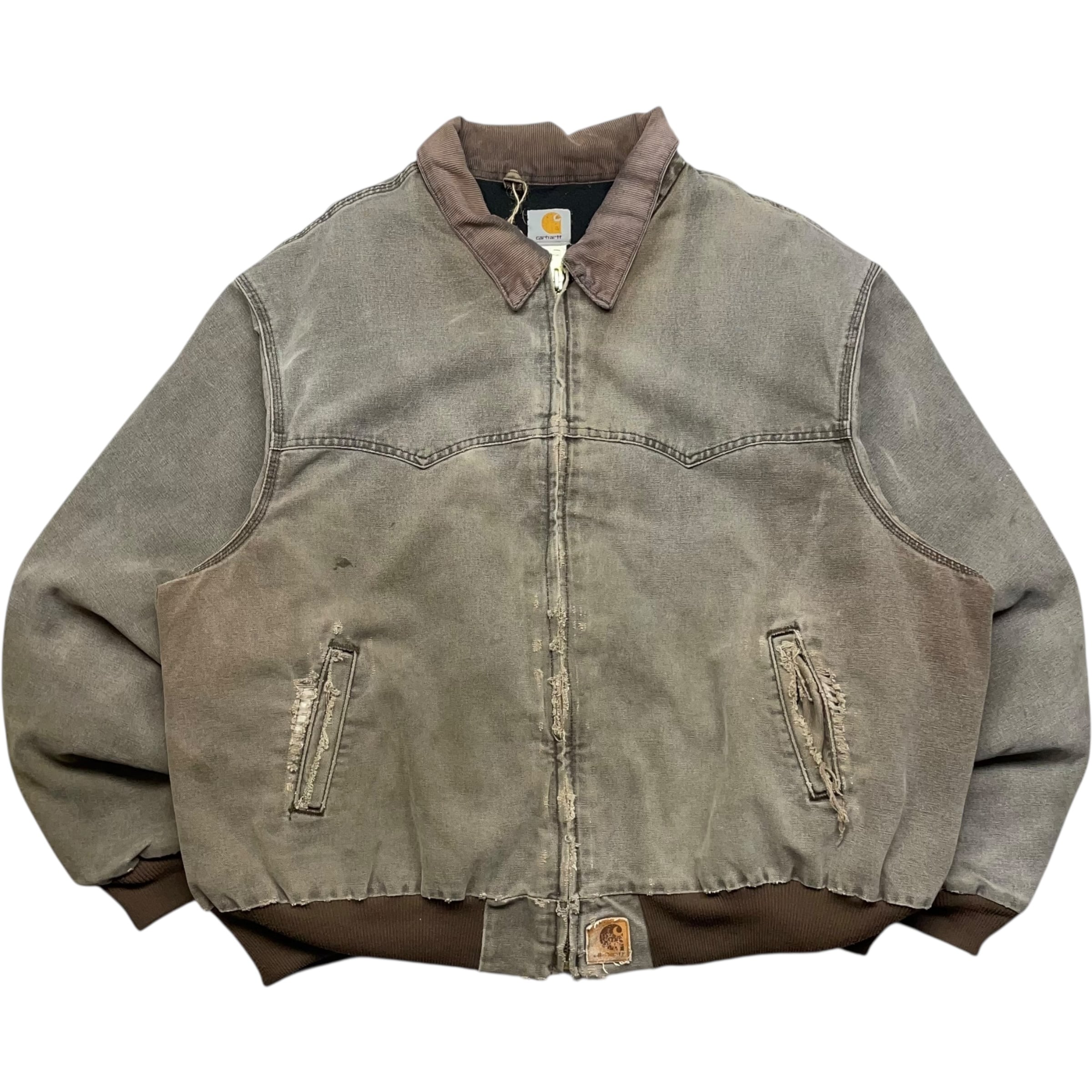 《4XL》 Carhartt 希少カラー カーハート サンタフェジャケット ワークジャケット フェード チョコレート CHT no.9418
