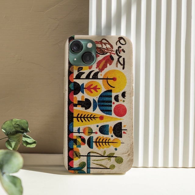 iPhoneケース 花柄 北欧レトロポップ｜ミッドセンチュリー風花柄 NOR029