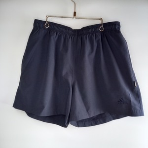 00s　アディダス　ナイロン　ショートパンツ　万国旗タグ　刺繍ロゴ　XO