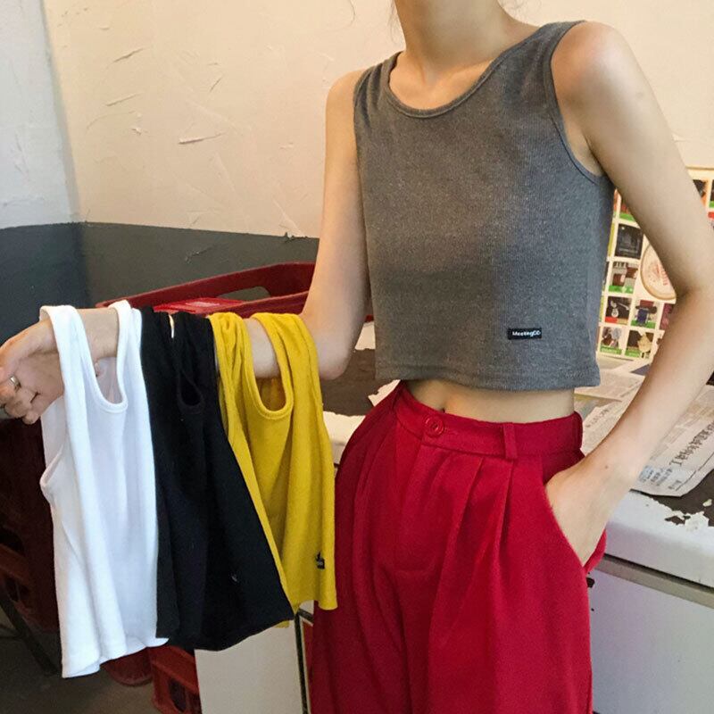 ノースリーブオータムウィンタースリム薄手ショートTシャツ 秋物 冬物 YY-ファッション52622418472