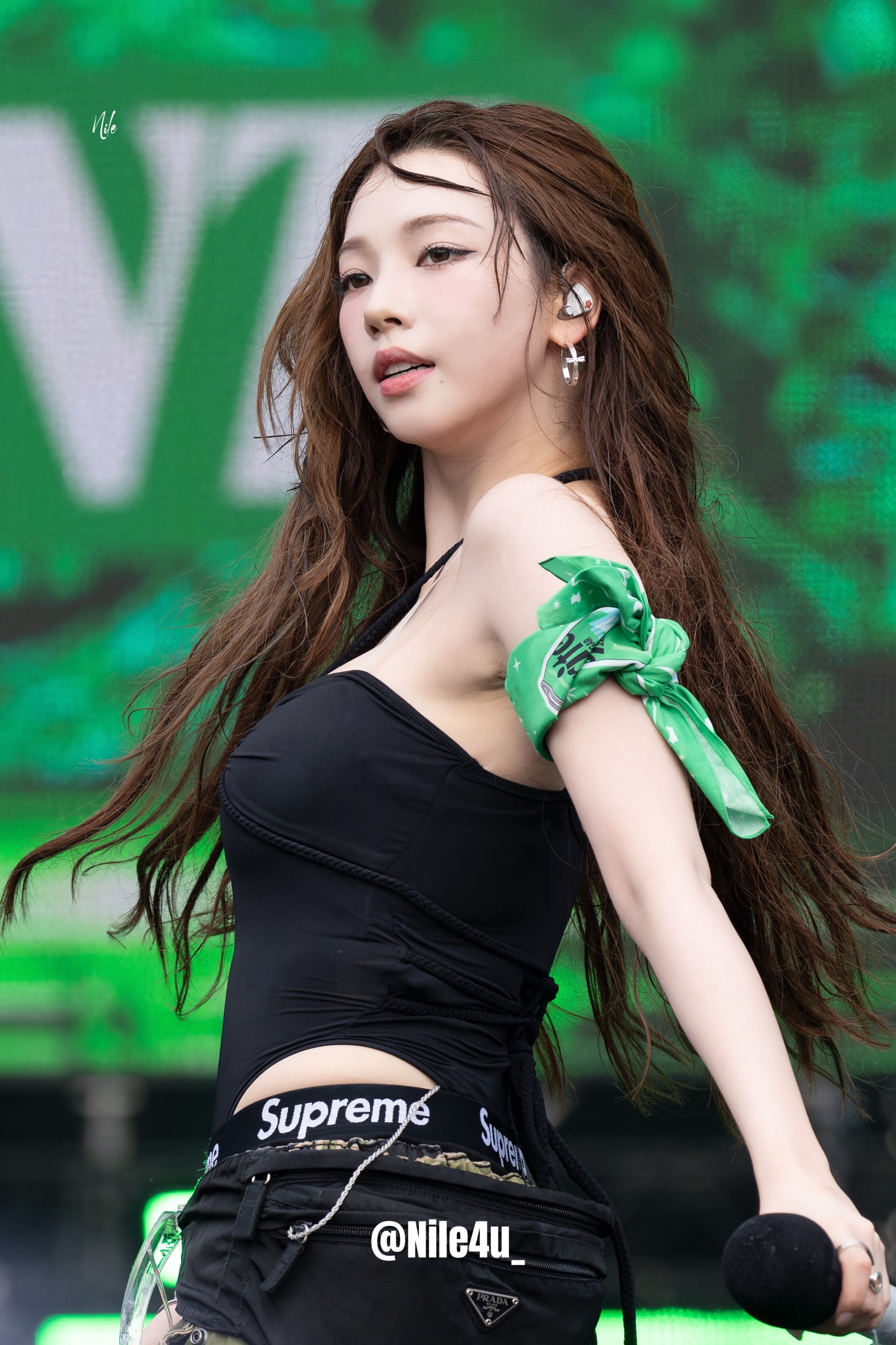 ☆aespa カリナ 着用！！【SCULPTOR】Braided Bodysuit Black