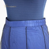 社交ダンス 衣装 スタンダード スカート レッスンウェア 女性用 レディース オールシーズン 青 黒 Mamin マーミン ブラック系 ブルー系 レース シンプル ポリエステル 総丈 約85.5cm ウエスト 約35cm 伸縮性有り デザイン スタイリッシュ