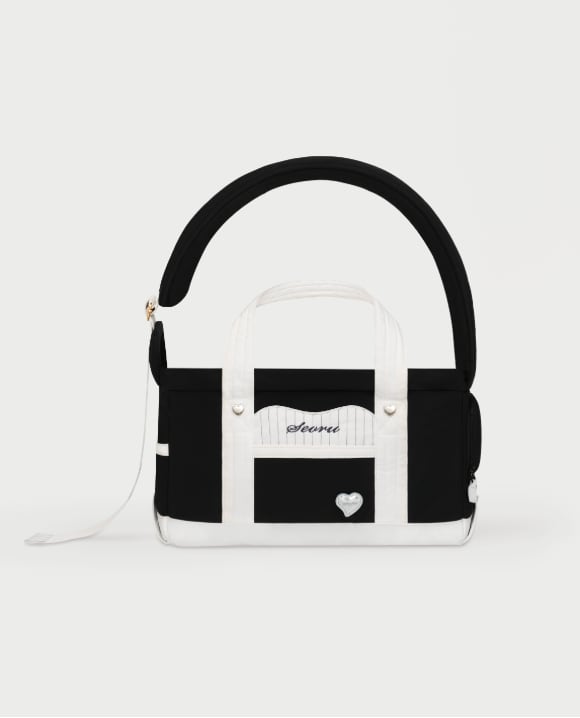 予約【seoru】Heart Veru Bag (Black)