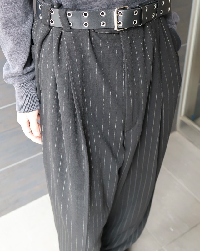 wide stripe double slacks