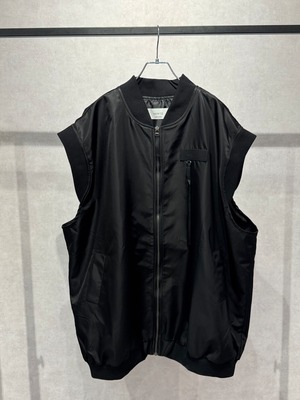 over size midi MA-1 vest