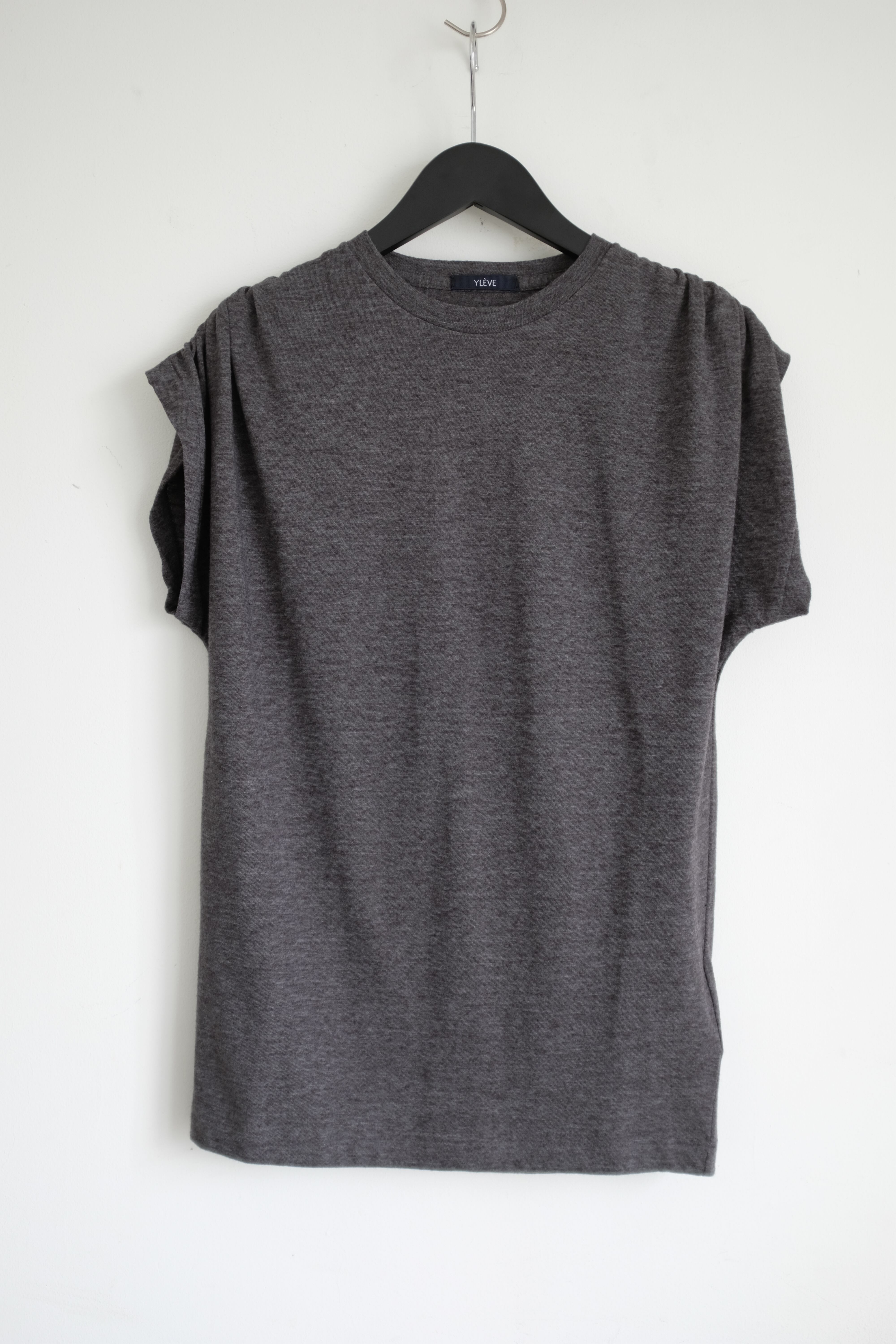 YLÈVE]T/C SLUB YARN JERSEY SLEEVELESS P/O /CHACOAL | YES-姫路の