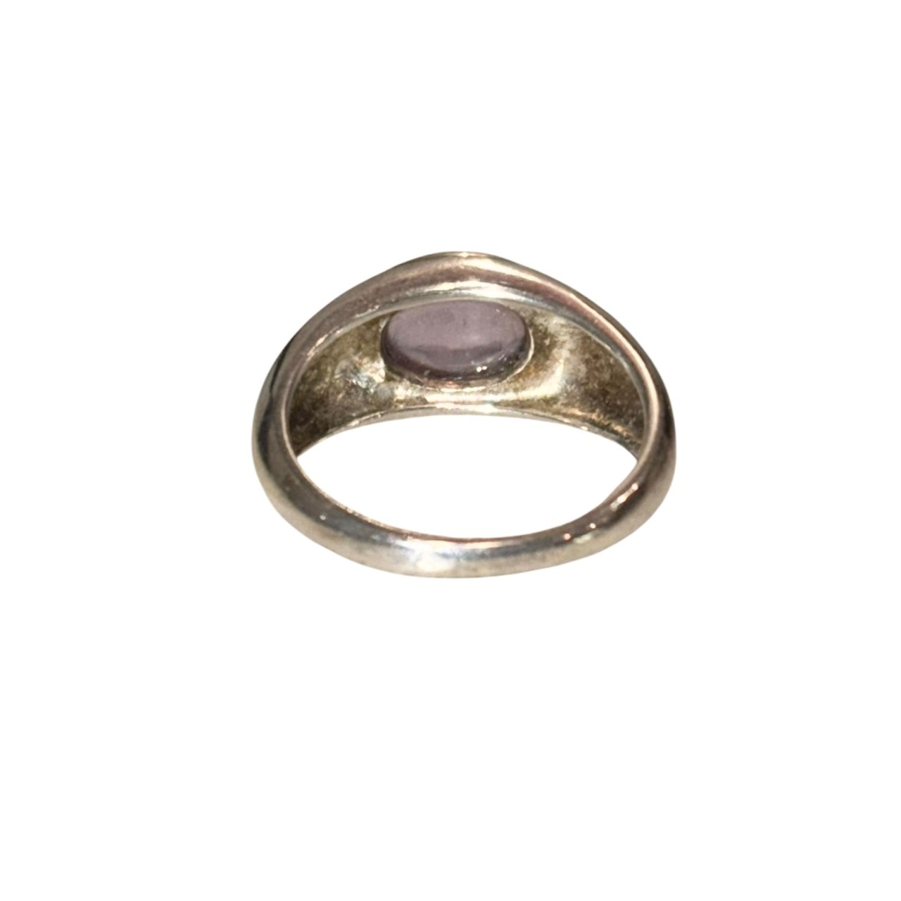 vintage silver lavender stone ring