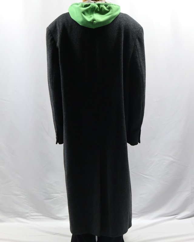 double breasted wool over coat