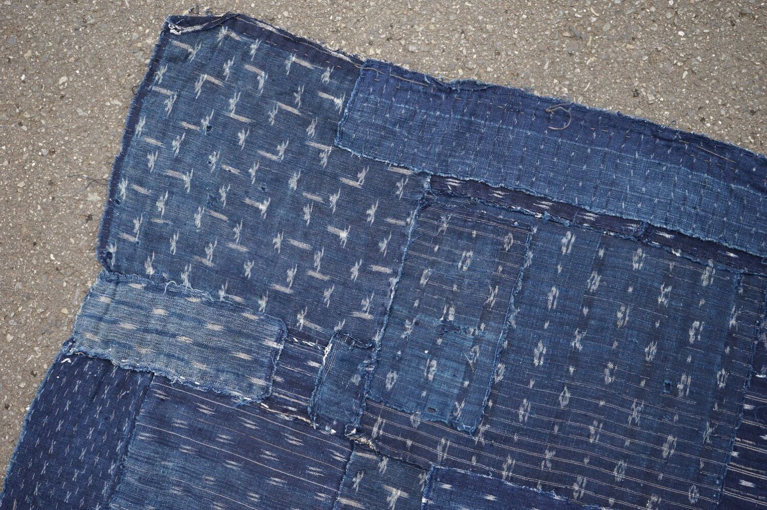 ぼろ布　古布　つぎあて　アンティーク　木綿 ぼろ布 古布 つぎあて アンティーク 木綿 1126◇ボロ◇BORO