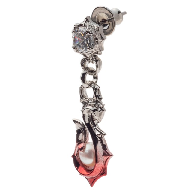 新作 赤彩フィッシュフックピアス AKE0121 Red fish hook earrings シルバーアクセサリー Silver jewelry
