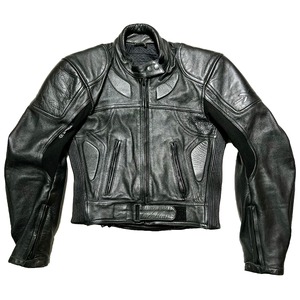 “HIGHWAYRULER” padded leather riders jacket