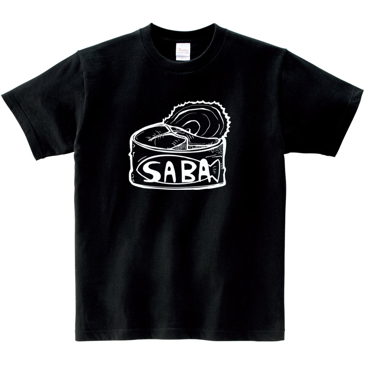 鯖の缶詰 おもしろTシャツ os83 食べ物 魚