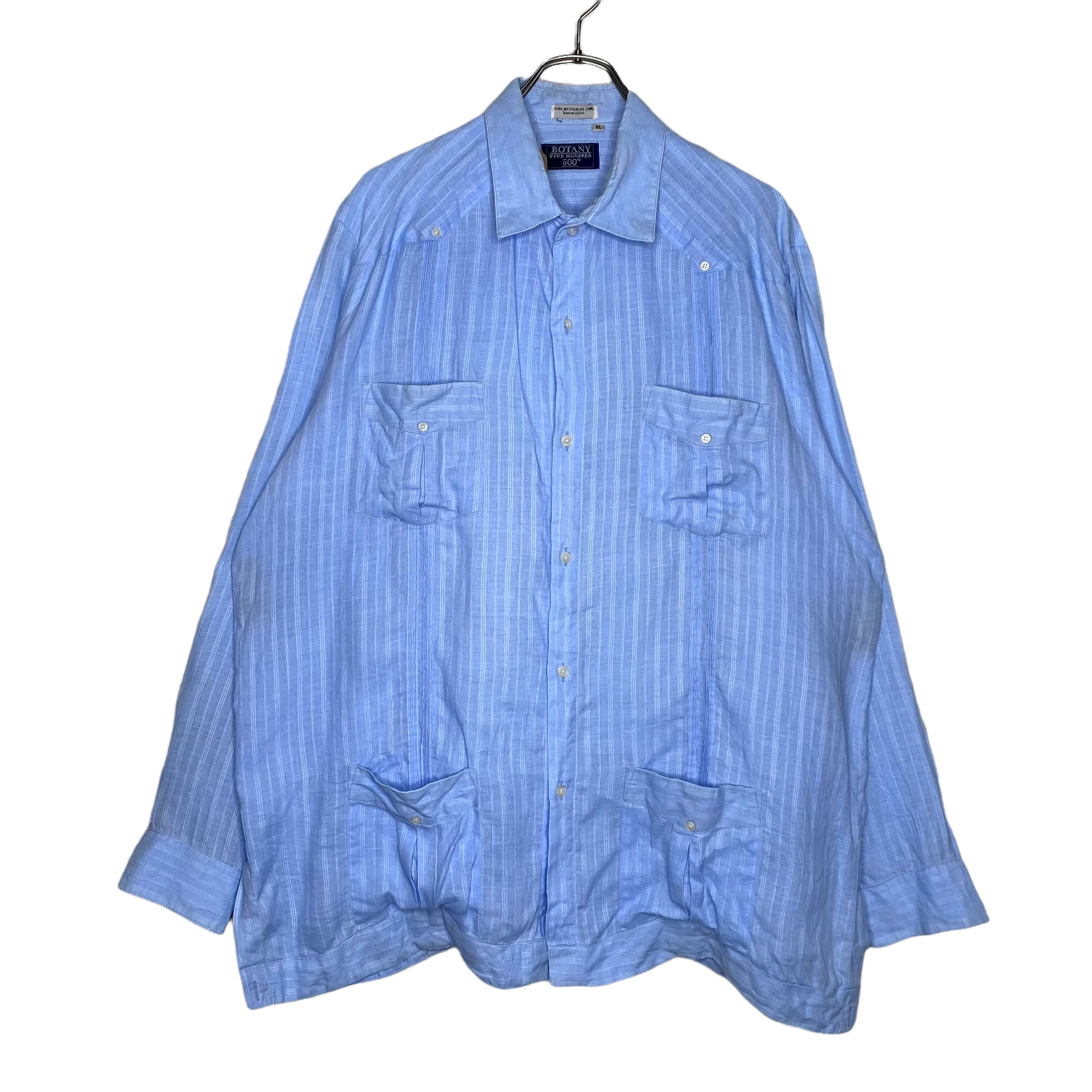BOTANY 長袖キューバシャツ XL(2XL相当) | 古着屋OLDGREEN BOTANY 長袖キューバシャツ XL(2XL相当) | 古着屋OLDGREEN