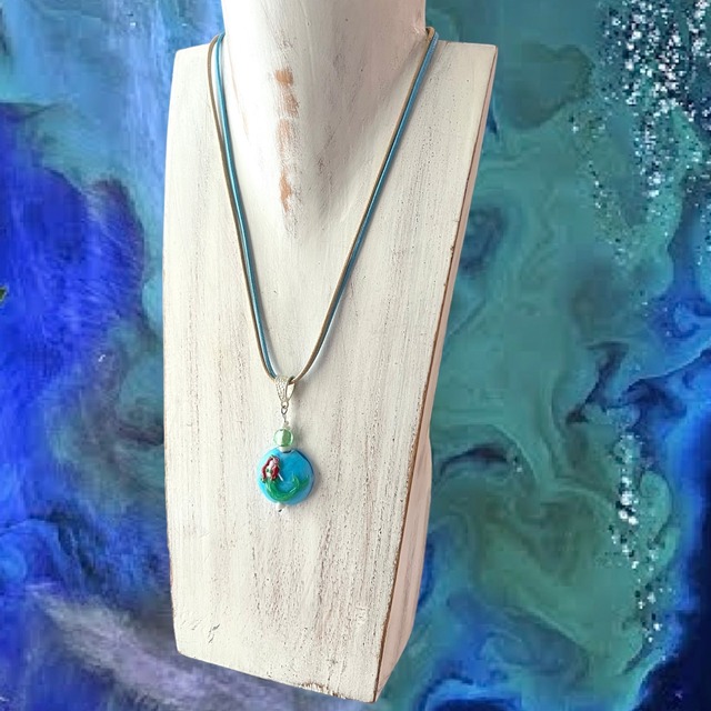 マーメイドブルーネックレス