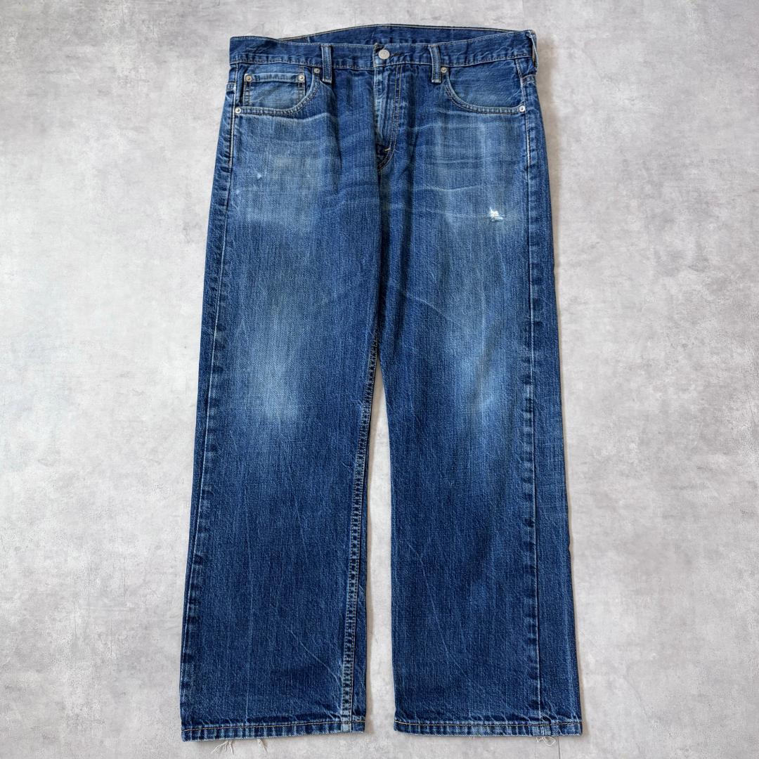 リーバイス569 Levis W34 ブルーデニム 青 古着 ヒゲ 21312